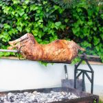 Slow Spit roasted dorper